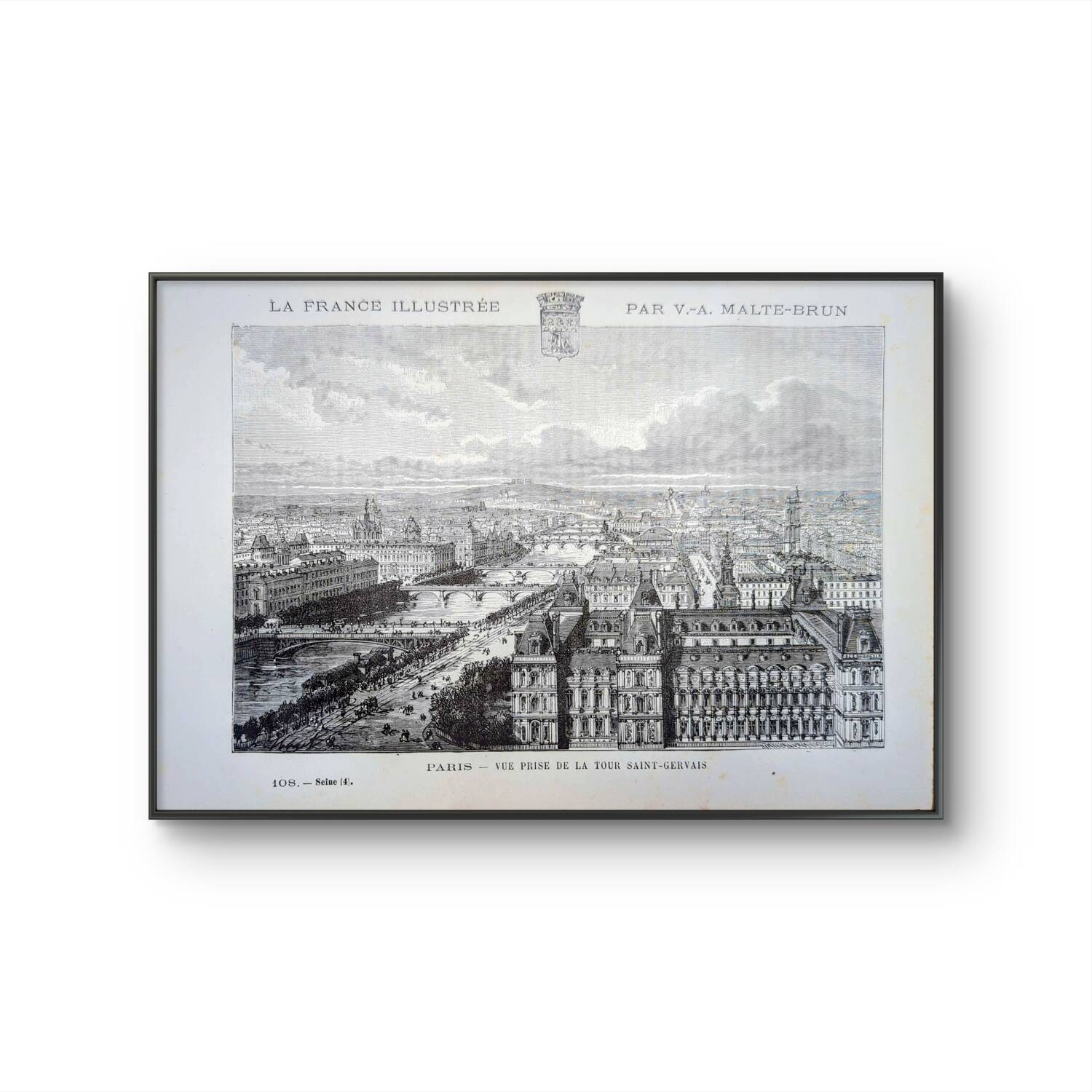 Paris, printed illustration from 1883.