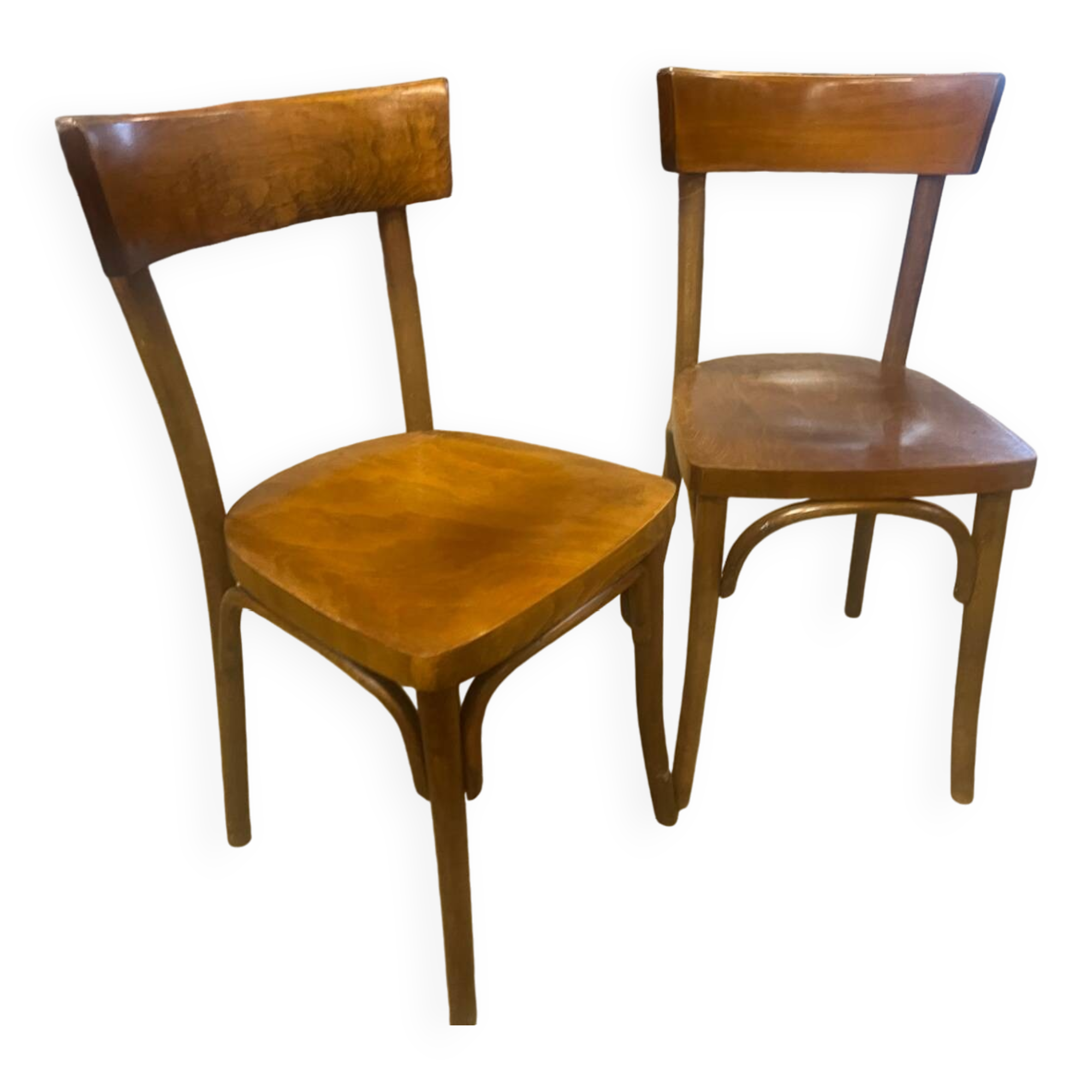 Pair of old bistro chairs