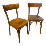 Paire d’anciennes chaises bistrot