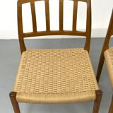 Model 83 Chair by Niels O. Møller for J.L. Møllers, 1960s, Set of 2