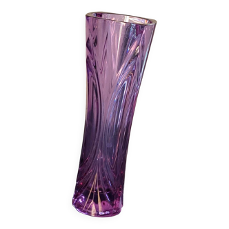 Crystal purple vase