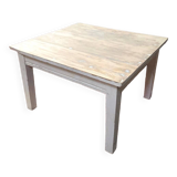 Table basse de ferme en bois ancien patiné