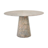 Round dining table in granite from Italy, 1970