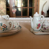 Set of 2 vintage doll coffee sets