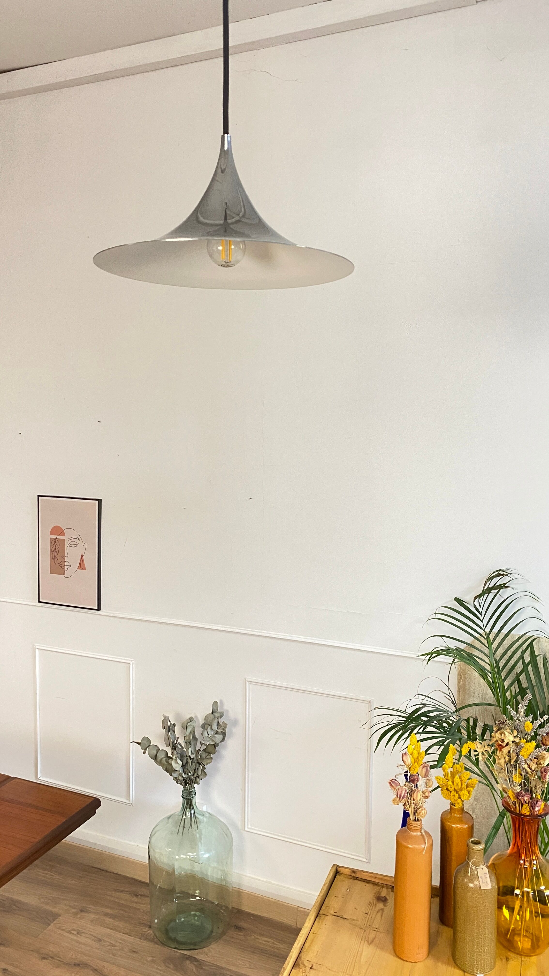 Semi silver suspension by Gubi