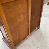 Buffet anglais 2 portes 2 tiroirs bois massif merisier satin