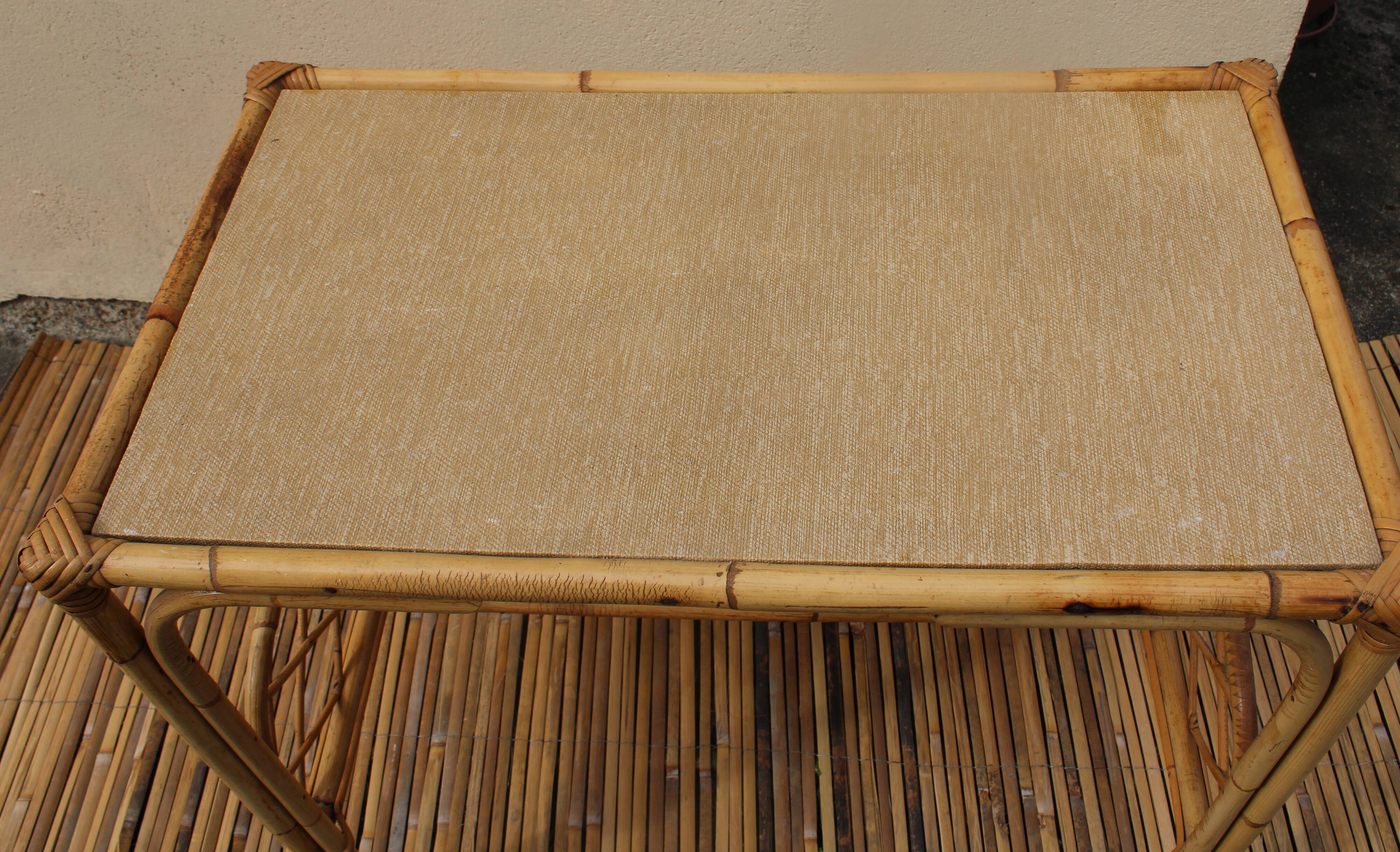 Rattan desk