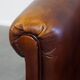 Cowhide Leather Club Chair in English Style