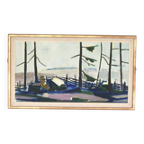 Winter day in the garden by Kåge Liefwendal 1960s