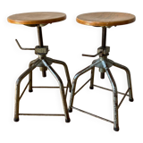 Pair of workshop stools