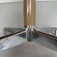 Belform small wooden and metal dining table from the 80s