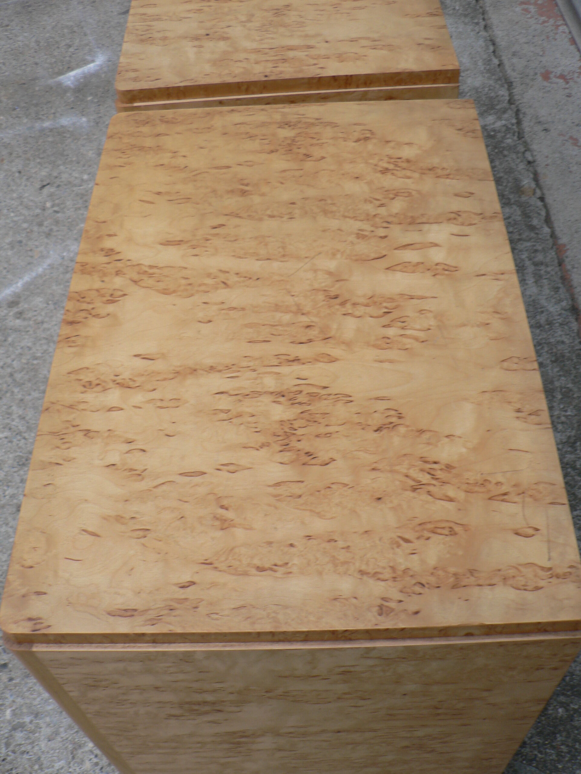 Pair of art deco bedside commode