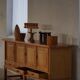 Brutalist Mid-Century Danish Buffet in Oak, Henning Kjærnulf, 1960s