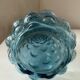 Vintage carafe with blue bubbles, glass, Empoli, Italy, 1960s