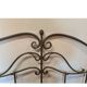 Wrought iron headboard