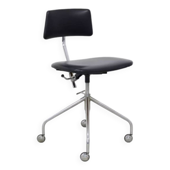 Chrome office chair by SIS Denmark, 1960s