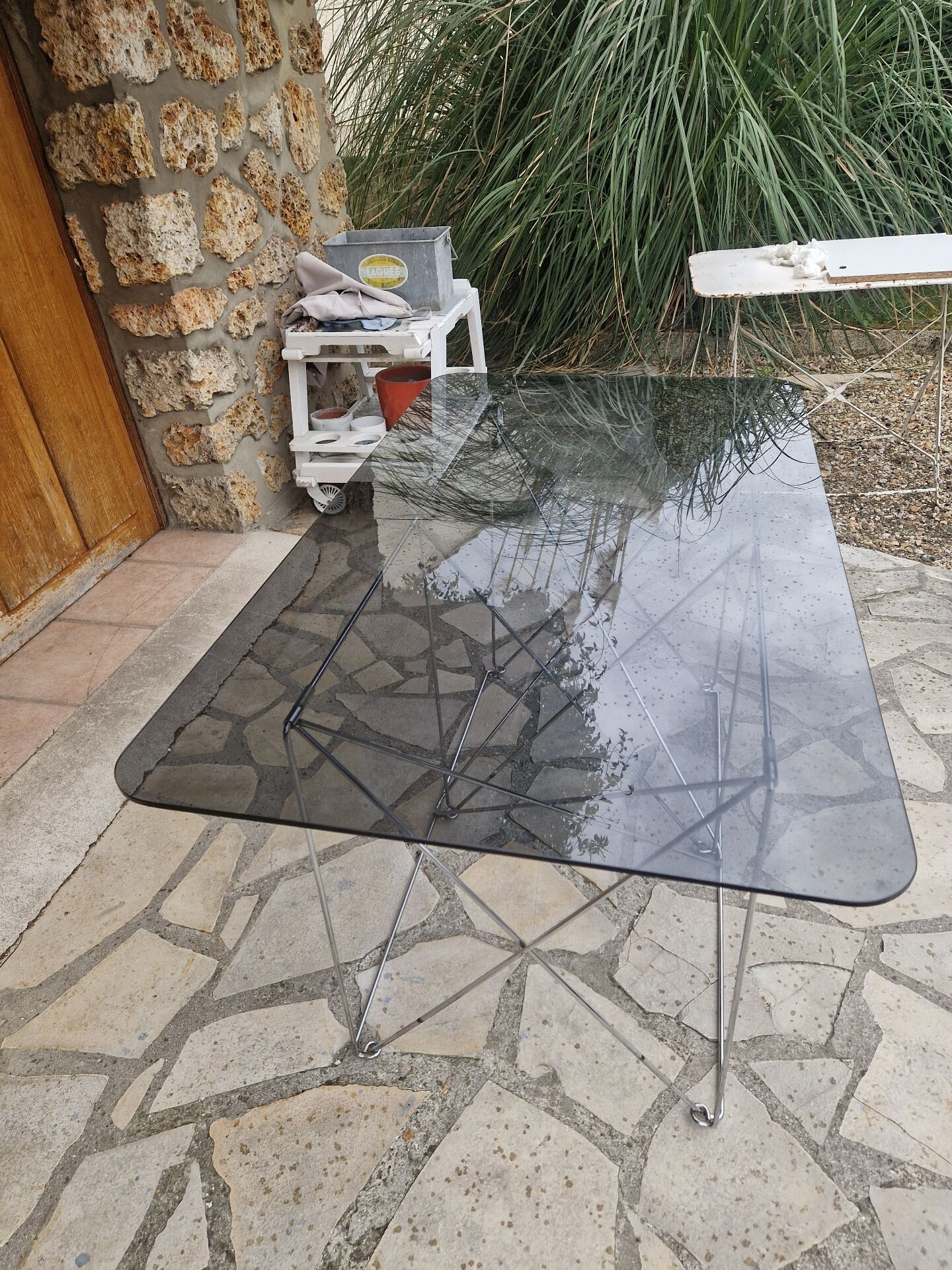 Vintage Max Sauze design folding dining table