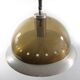 Large seventies aluminium transparent vintage pendant