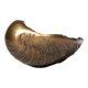 Sculpture de bol en coquillage en bronze antique
