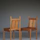 Rare Dutch Dutch side chairs by Alexander Kropholler, 1930s