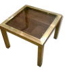 Table d'appoint carrée en laiton