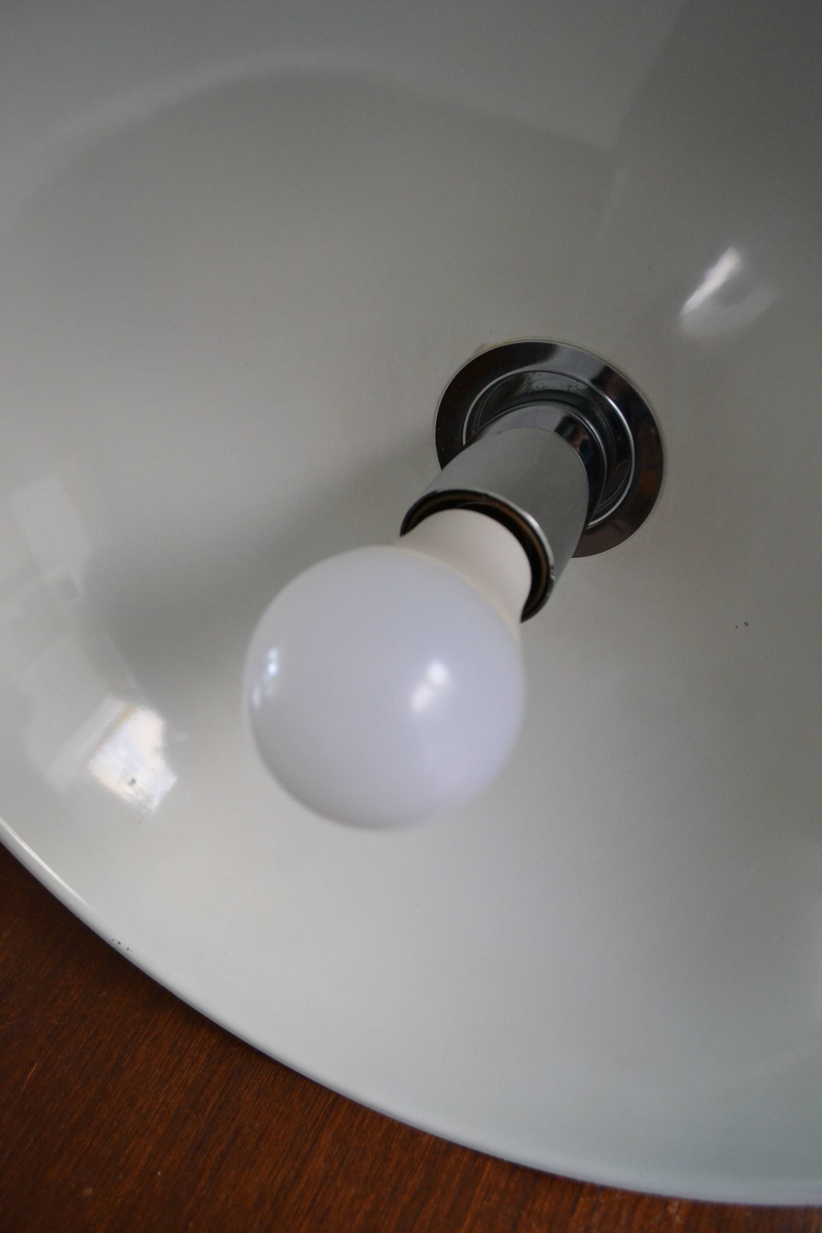 Concentrica pendant light by Harvey Guzzini chrome steel