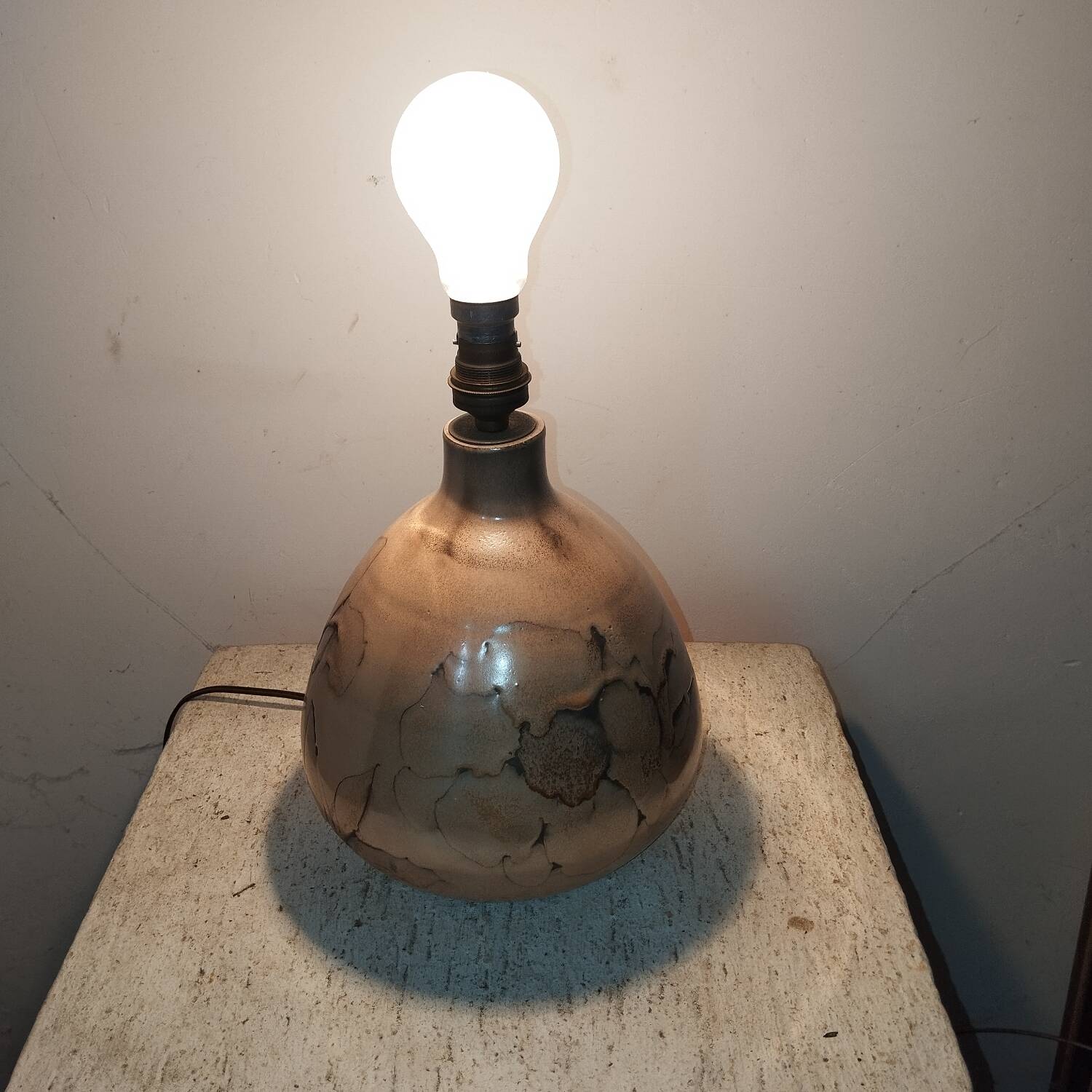 Vallauris ceramic lamp base from the 70s