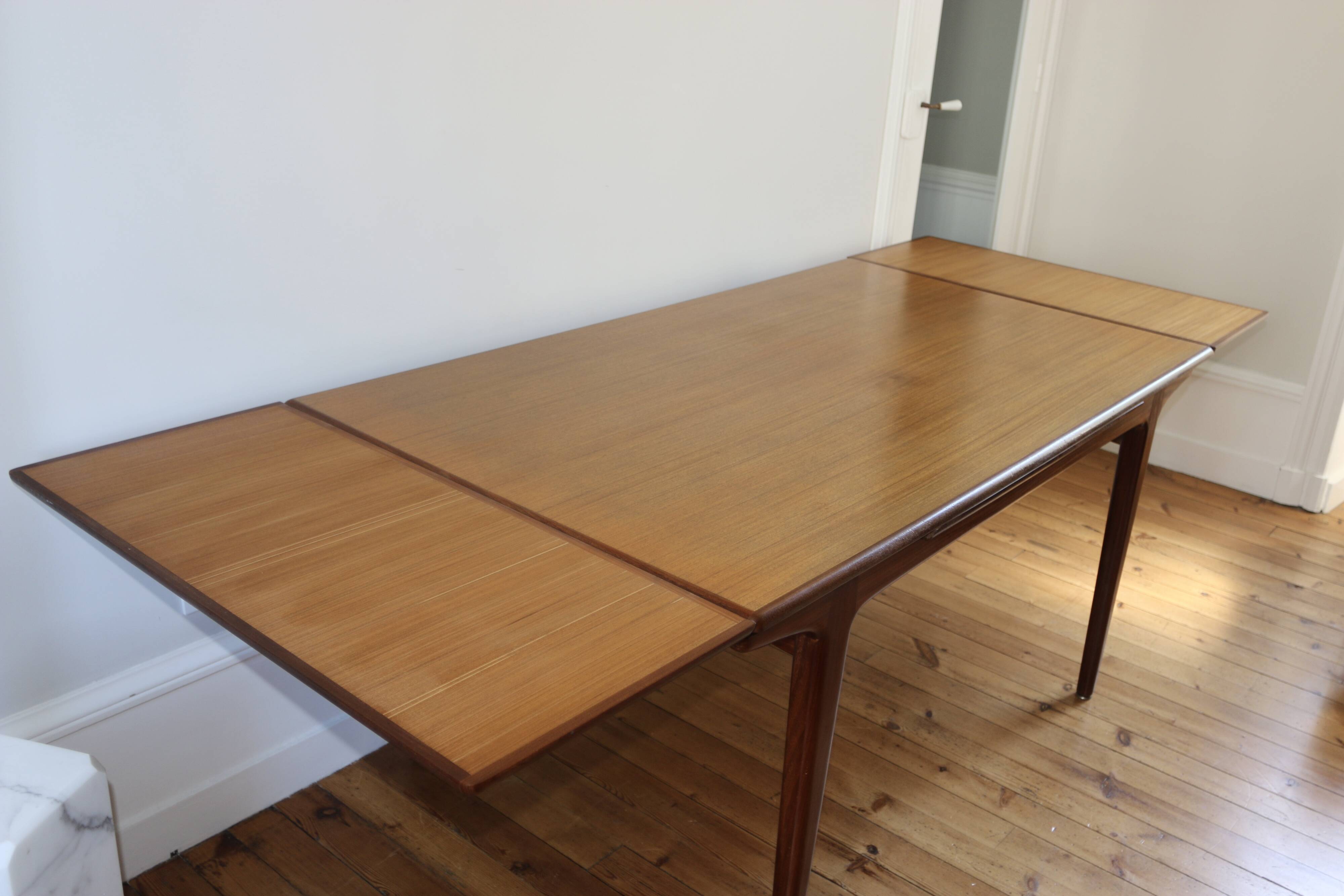 Vintage Scandinavian teak dining table, 1960s