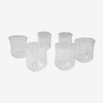 6 verres à liqueur modèle Longchamp