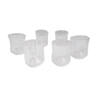 6 Longchamp model liqueur glasses