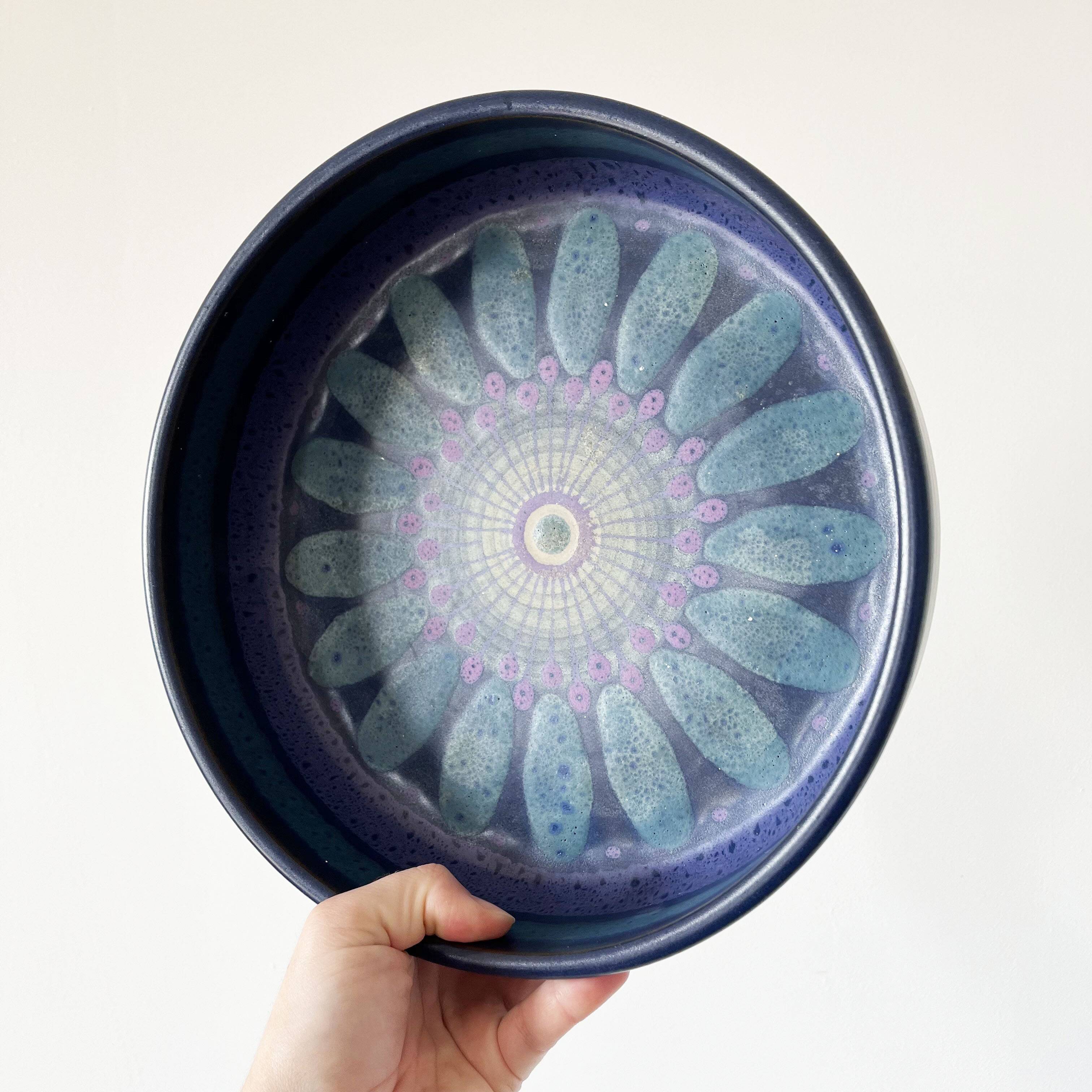 German ceramic dishes KMK viola 1960s