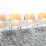 Model 40/4 stacking chairs by David Rowland for Howe, Denmark 1964