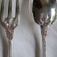12 Art Nouveau silver-plated cutlery sets with thistle motifs