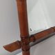 bamboo mirror, vintage, 41 by 48cm