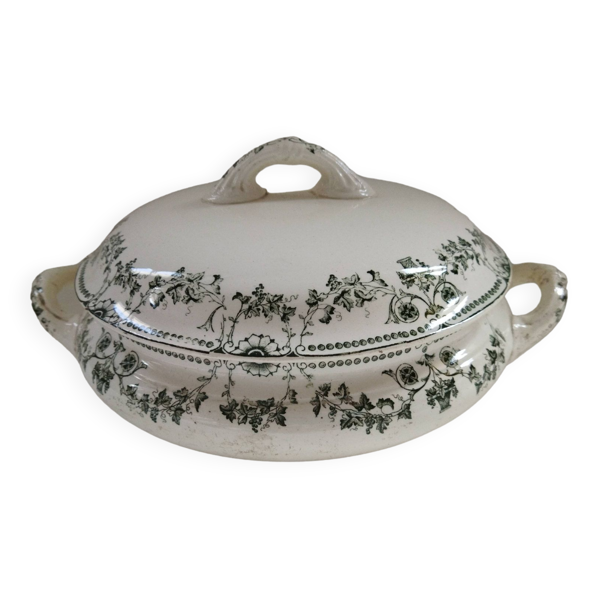 Badonviller "Champagne" iron clay vegetable dish