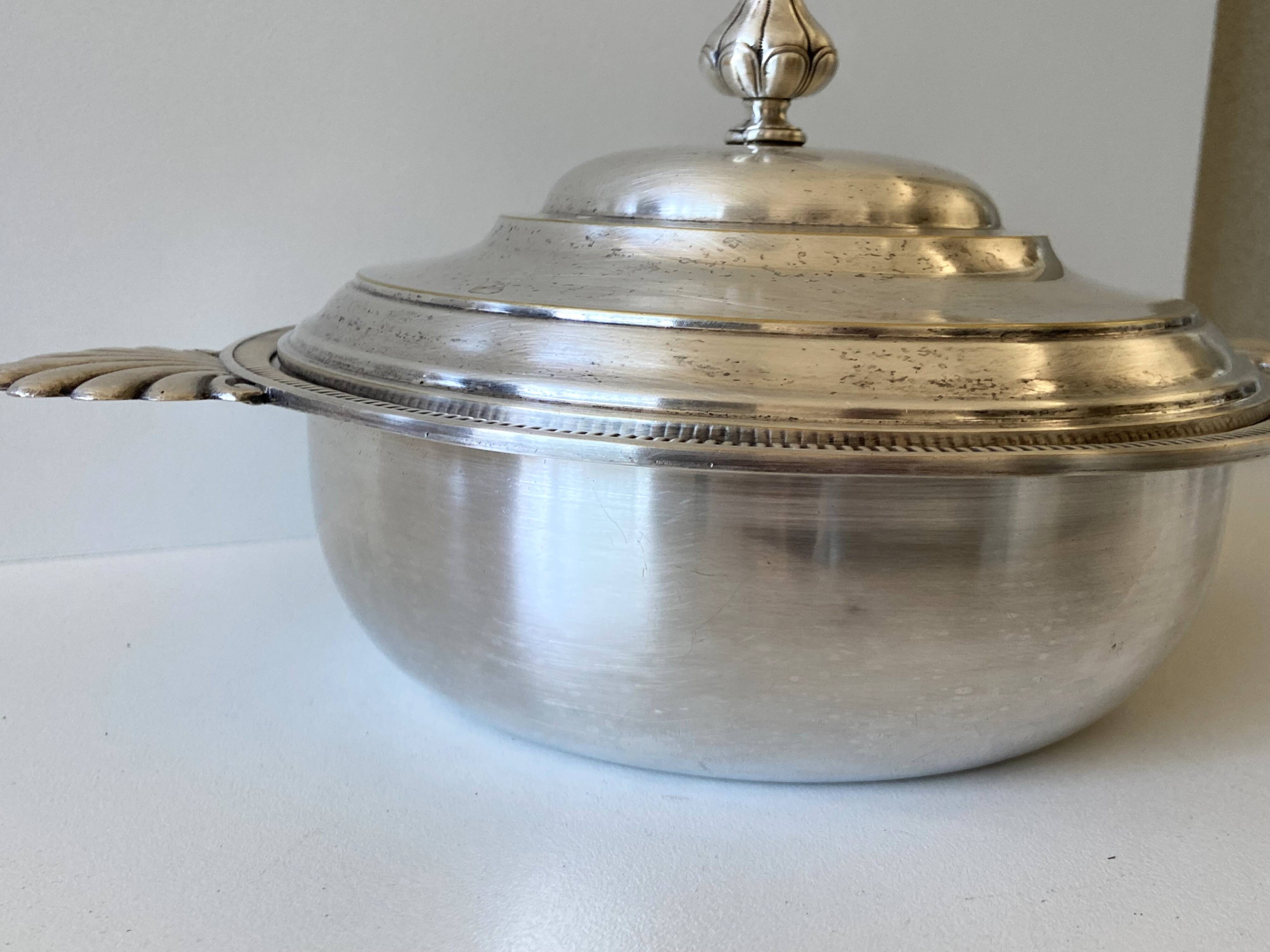 Louis XVI Style Vegetable Soup Tureen Period 1900 Master Goldsmith Morin Georges