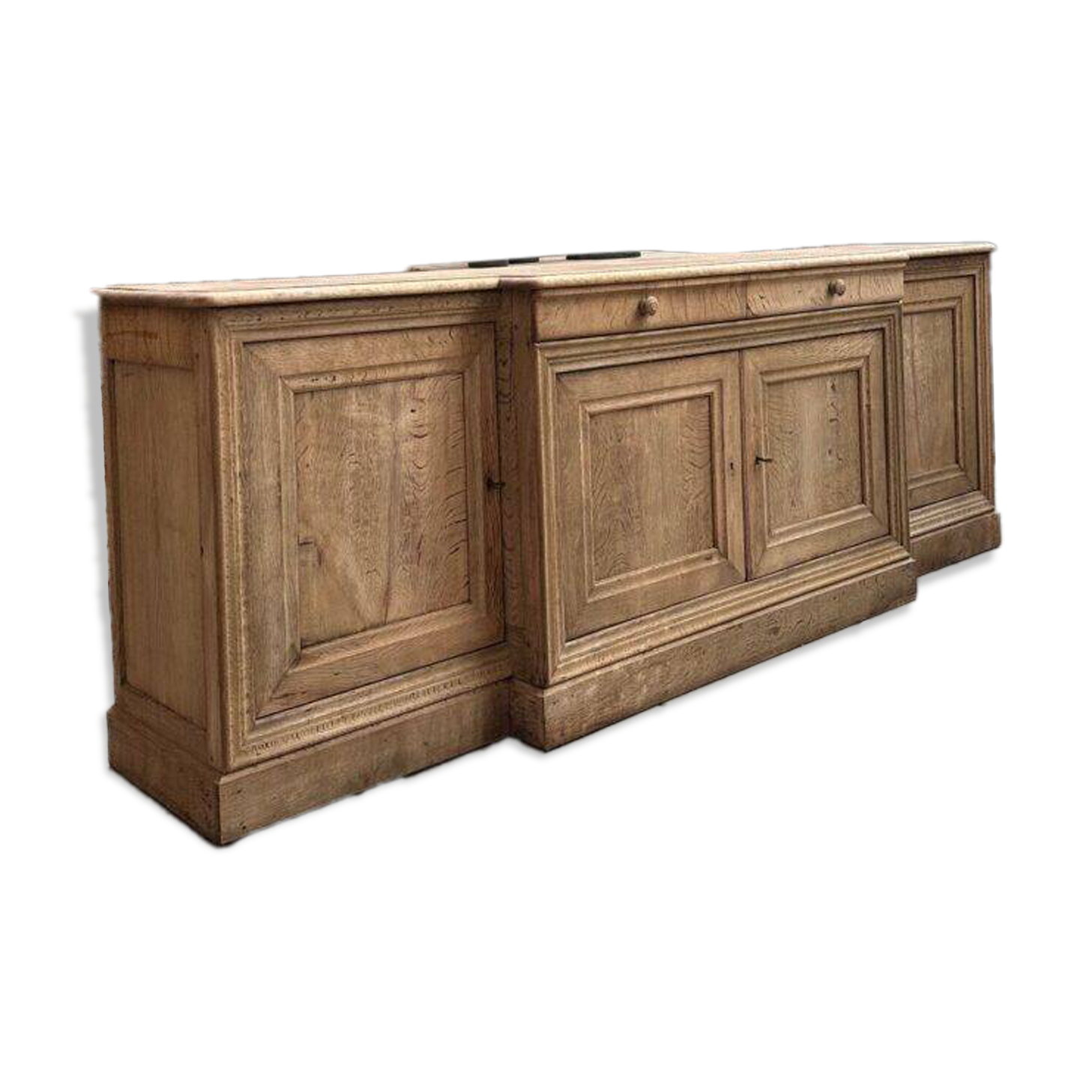 Solid oak enfilade from the 19th century.