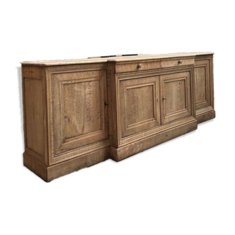 Solid oak enfilade from the 19th century.