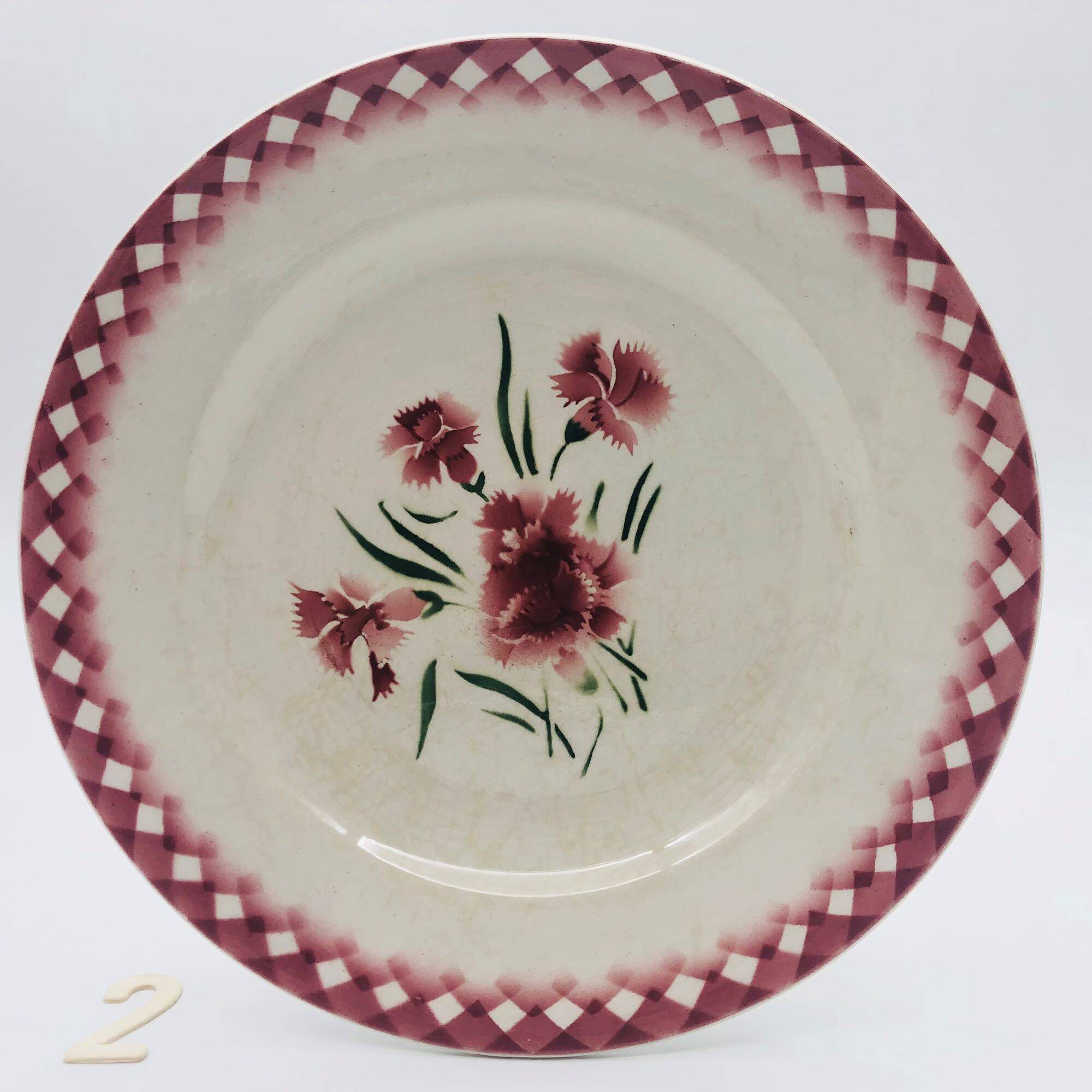 6 Sarreguemines flat plates “Mignardise” model