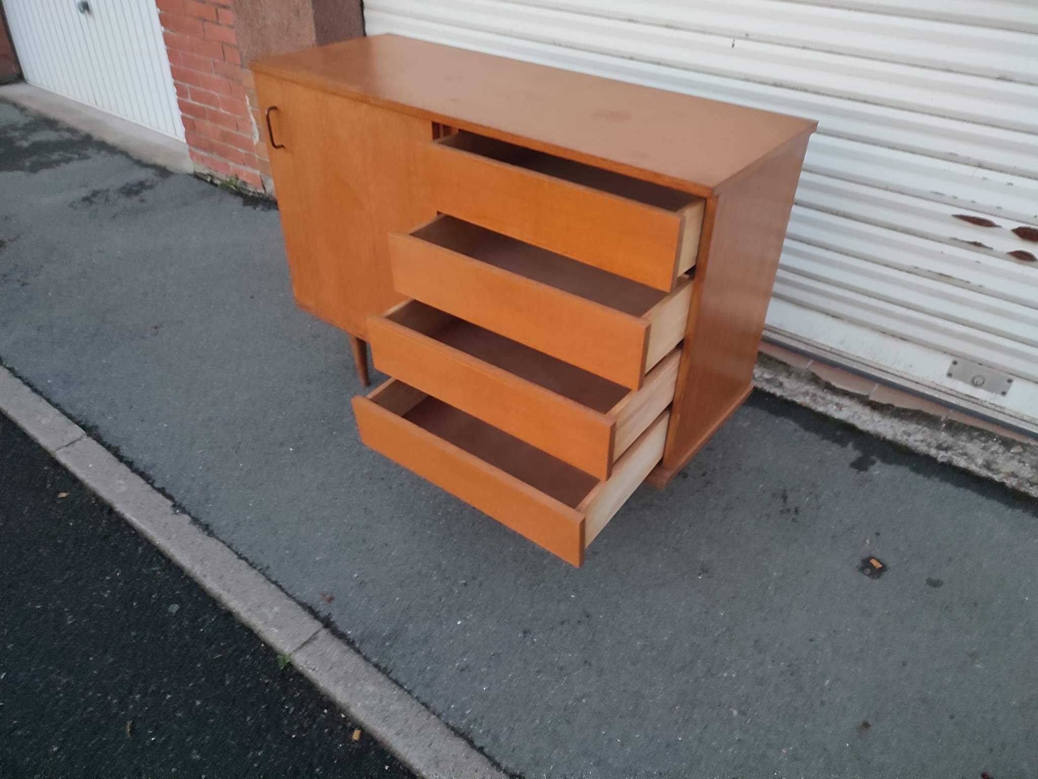 Old vintage danish scandinavian buffet