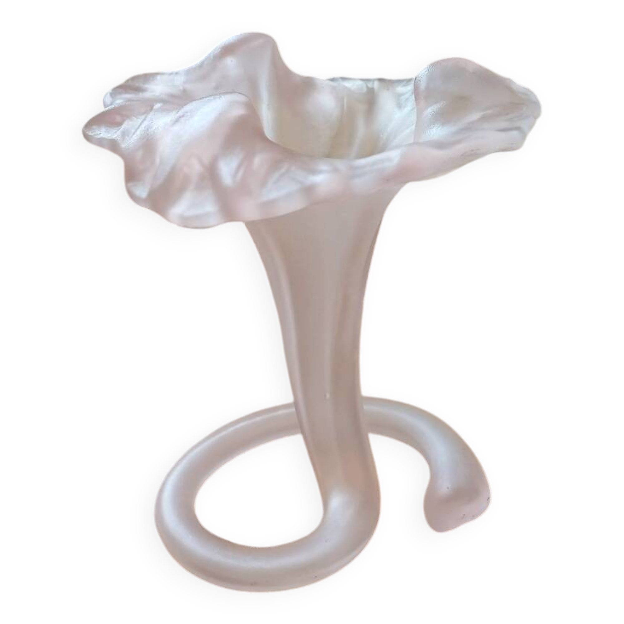 Flower vase in pink mate