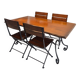 Dining table and 4 chairs Roche Bobois