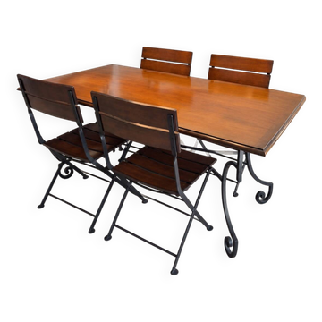 Table de salle à manger et 4 chaises Roche Bobois