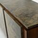Brutalist Belgian enfilade in rosewood, resin, and brass from around 1970.