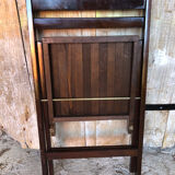 Vintage dark wood folding chair