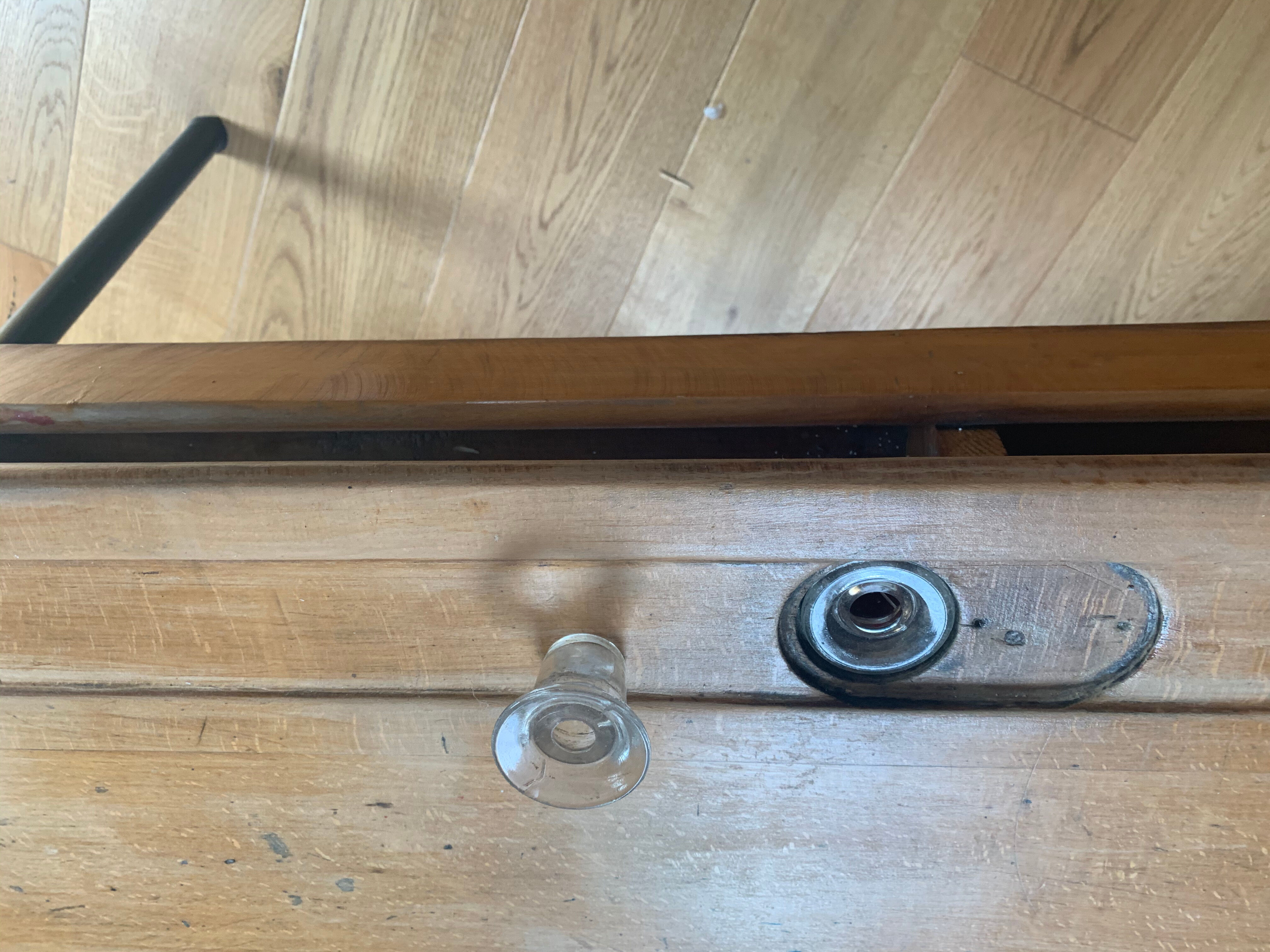 Double vintage school desk