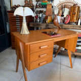 Vintage desk with tapered legs