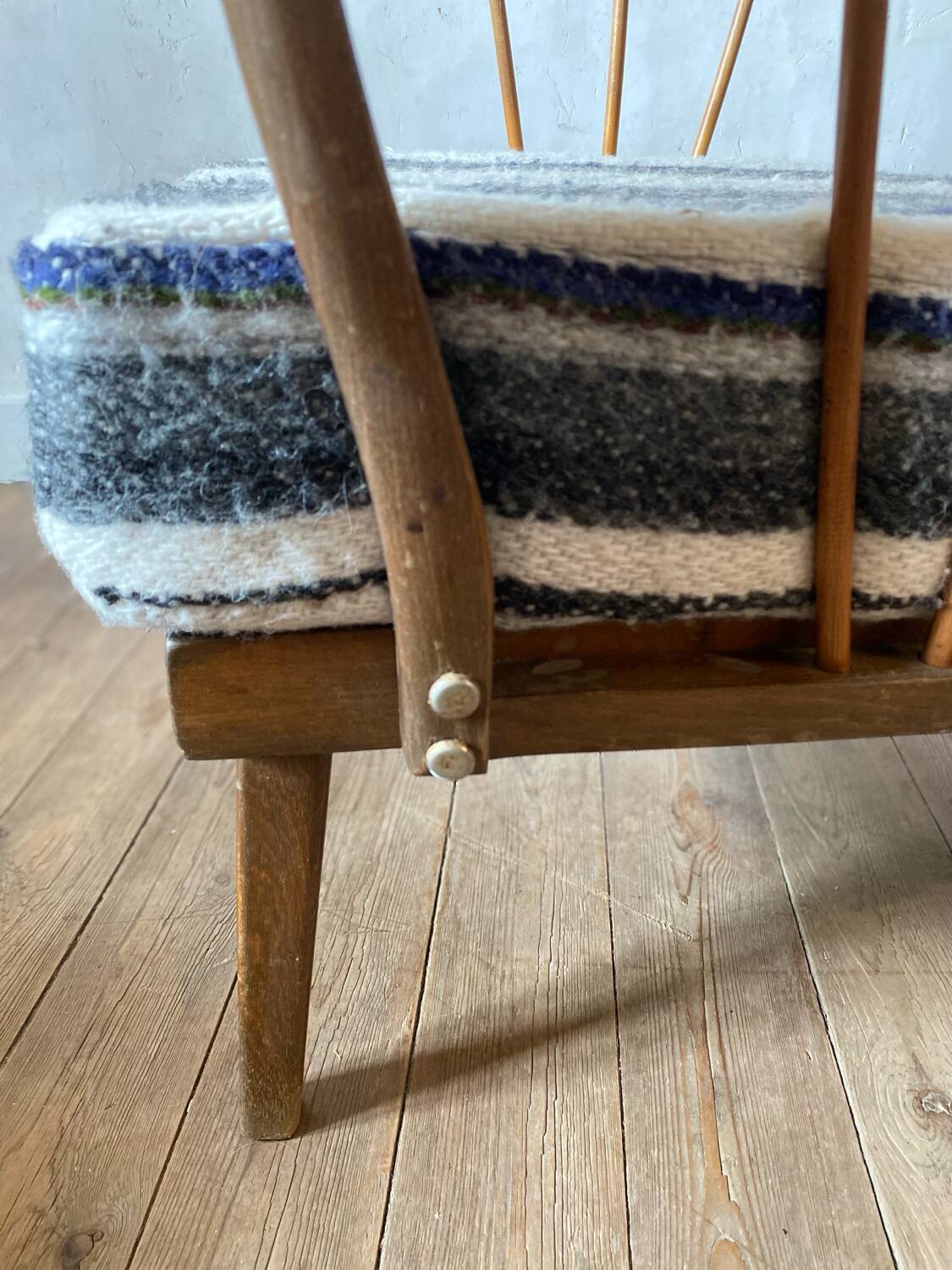 Restored vintage armchair