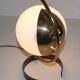 Lampe ou applique métal et opaline design années 50's