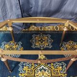 Coffee table in brass and marble 1960